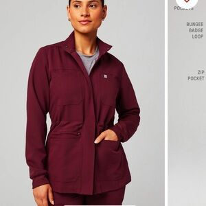 Cherokee Infinity Women's Burgundy Scrub Jacket